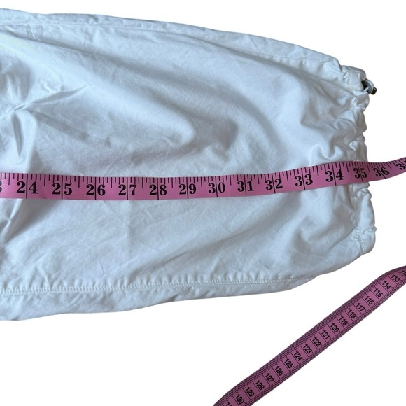 Pants Anthropologie Pilcro 100% Cotton Parachute‎ White Pull On XSmall - Picture 7 of 10